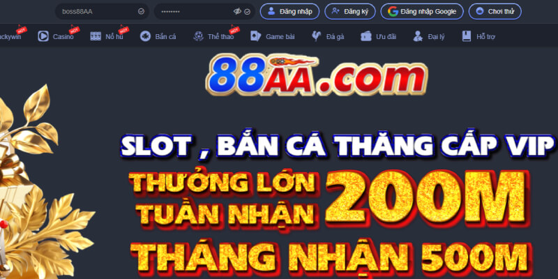 Hướng dẫn cách đăng nhập 88AA nhanh nhất